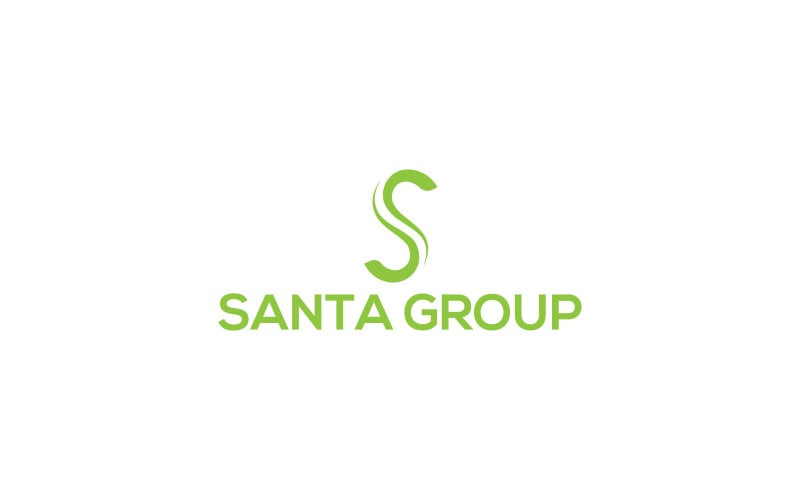 Шаблон логотипа Santa Group S