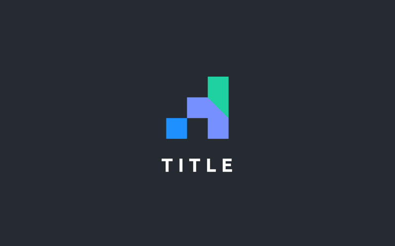 Iconico grafico della modernità Flat Finance Fintech Analytic Logo