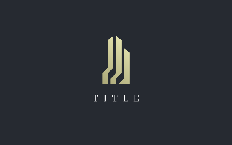 Luxury Iconic Tower Building Construction Elegant Logo