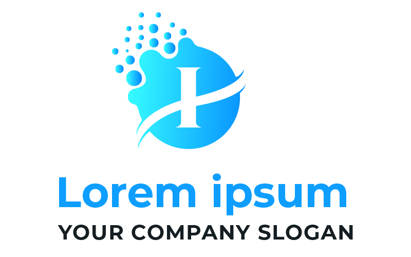 Шаблон логотипа Modern I Tech