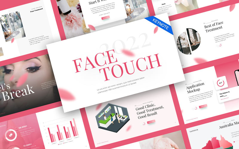 FaceTouch Beauty Facial Keynote Template