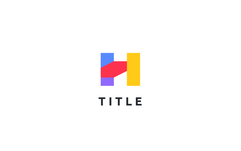 Hedendaags Lite Sense H Tech Letterform-logo