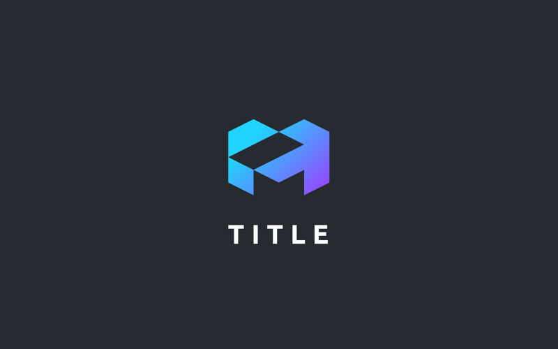 Современный логотип Lite Sense M Shade с монограммой