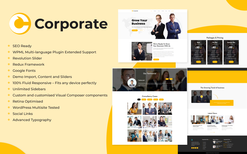 Vállalati – Üzleti tanácsadás WordPress téma