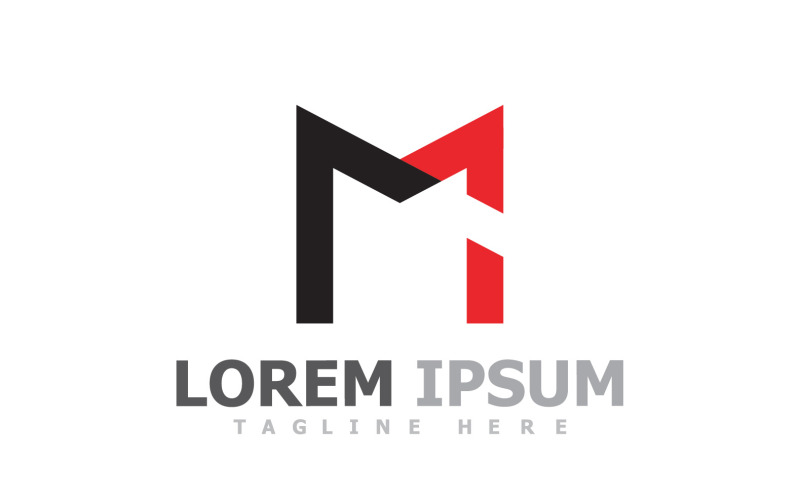 M Logo Společnost Business Vector V6