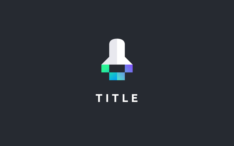 Logo Fintech moderne Lite Sense Rocket Crypto Blockchain