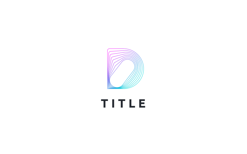 Logo moderno Lite Sense D Line Tech Fintech