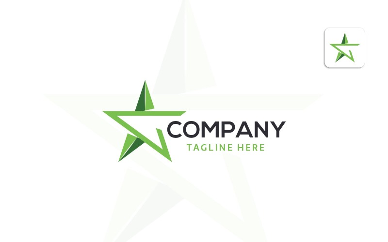 Modello di progettazione logo stella