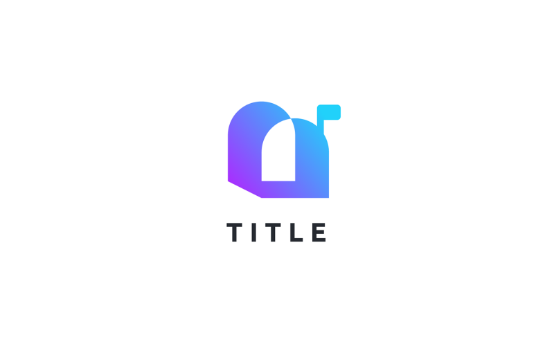 Moderní Lite Sense Mail Shade Logo úkolu e-mailového dopisu