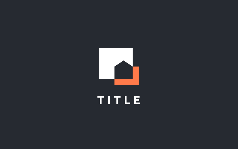 Сучасний Lite Sense Arch Home Construction Логотип інтер'єру