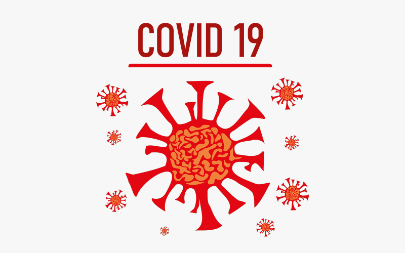 Векторна ілюстрація вірусу Covid 19