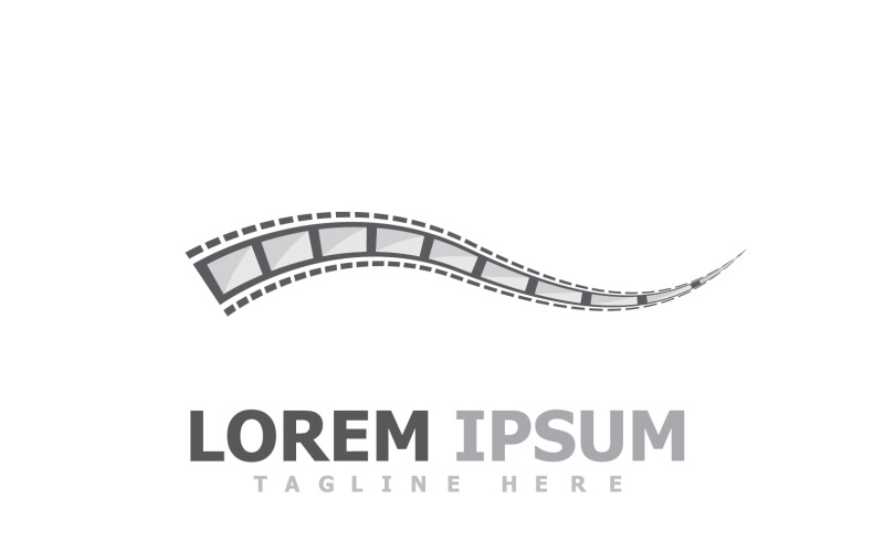 Filmstreifen Filmvideo Logo V8