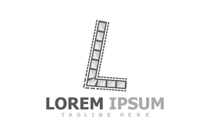 Filmstrip Film Video Logo V4