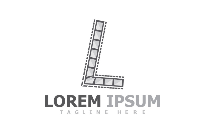 Logo vidéo de film de bande de film V4
