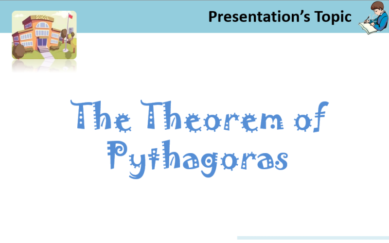 Pythagorova věta s animacemi Vzdělávací PowerPoint šablony