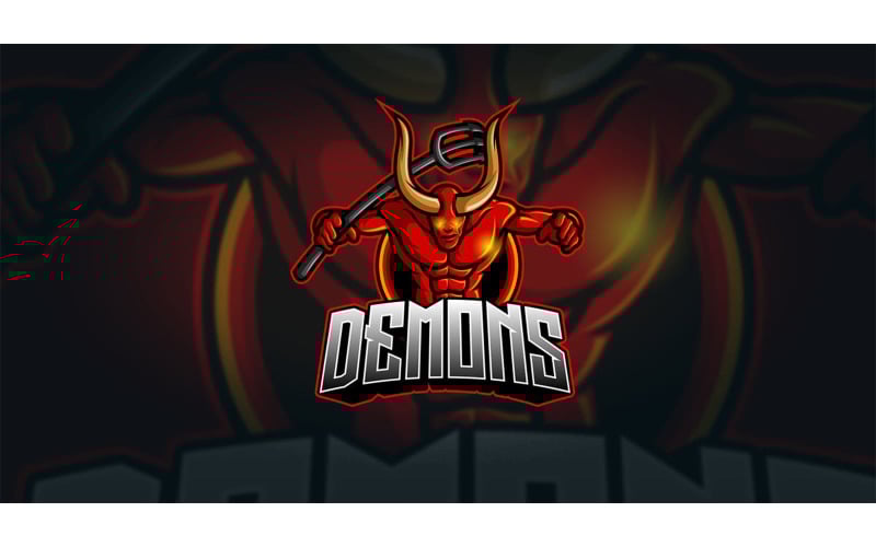 Demon Mascot & Esport Logo - Demon Mascot & Esport Logo