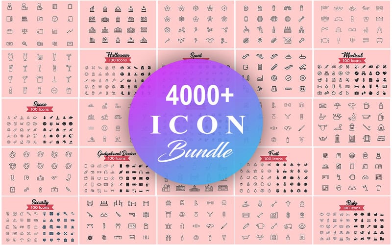 Mega Icon-bundel, Icon Set