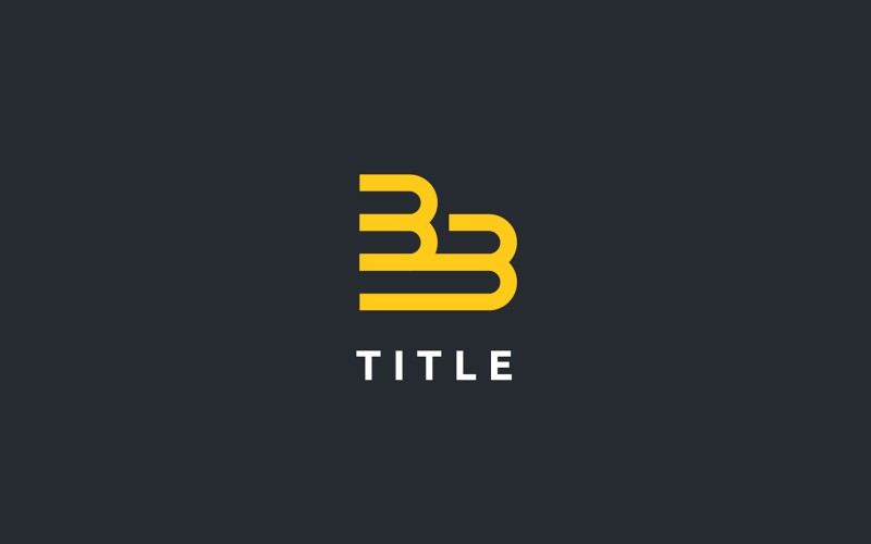 Geometrical Lite Sense BB Book Education Read Monogram Logo