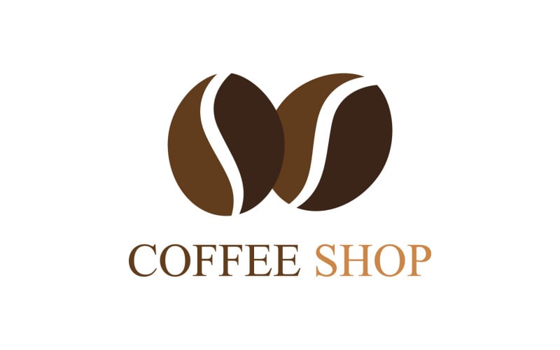 Coffee Shop Logo Template V3 #244958 - TemplateMonster