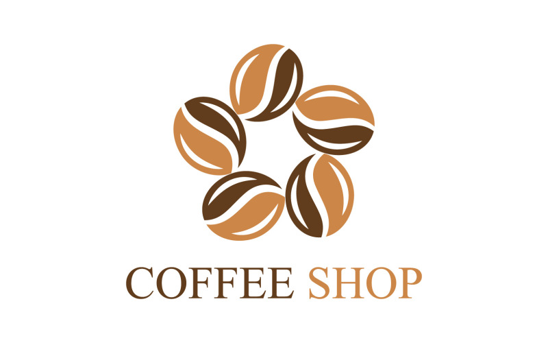 Coffee Shop logotyp mall V1