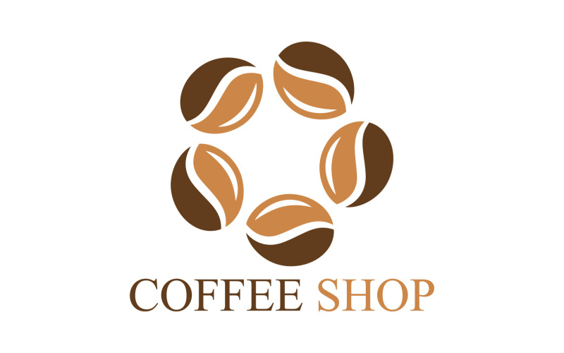 Coffee Shop logotyp mall V2