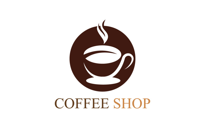 Coffee Shop logotyp mall V33