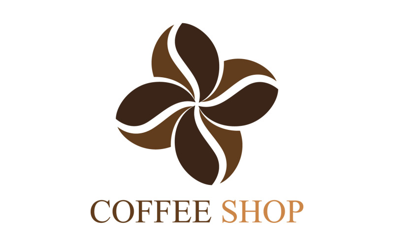 Coffee Shop logotyp mall V8
