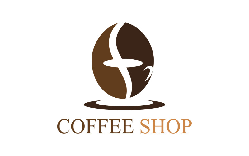 咖啡店标志模板 V18