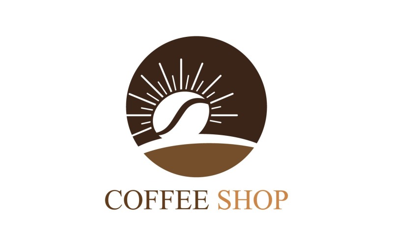 咖啡店标志模板V29