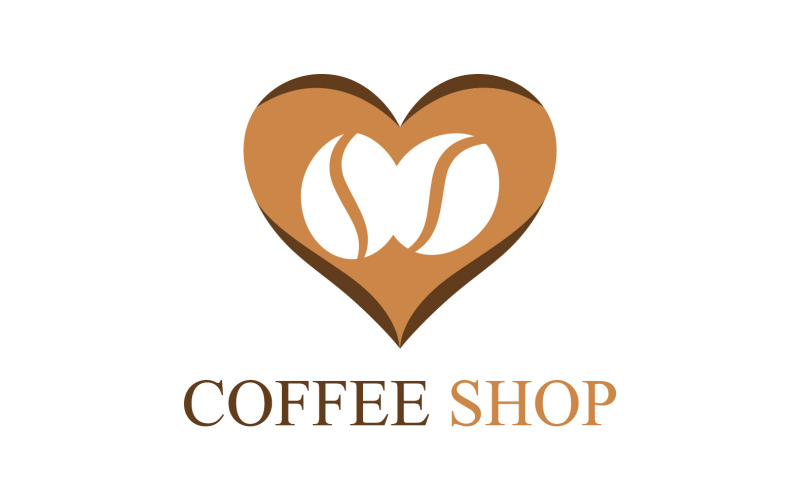 Modèle de logo de café V12