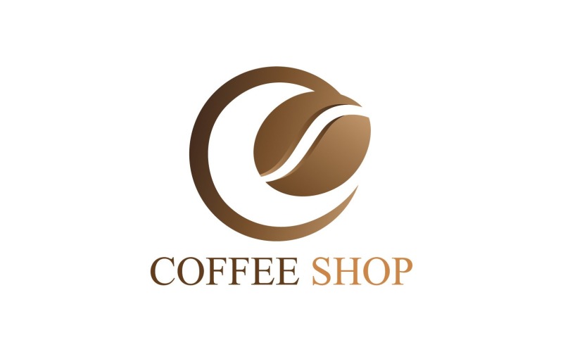 Modèle de logo de café V23