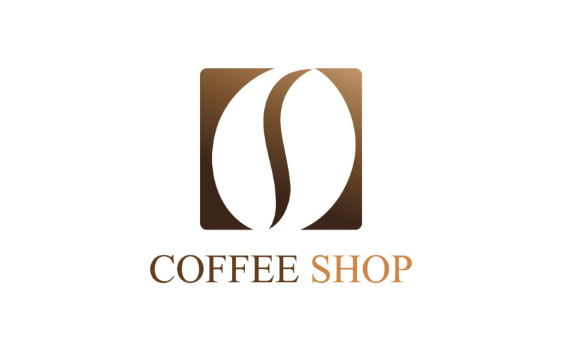 Modello di logo della caffetteria V31