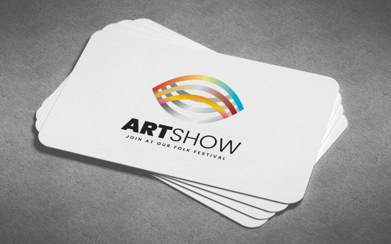Шаблон логотипу Festival Art Show