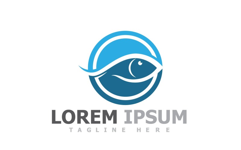 Logotyp för fiskdjursmall V20