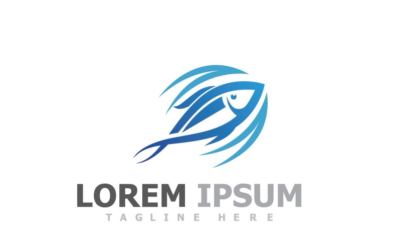 Logotyp för fiskdjursmall V22