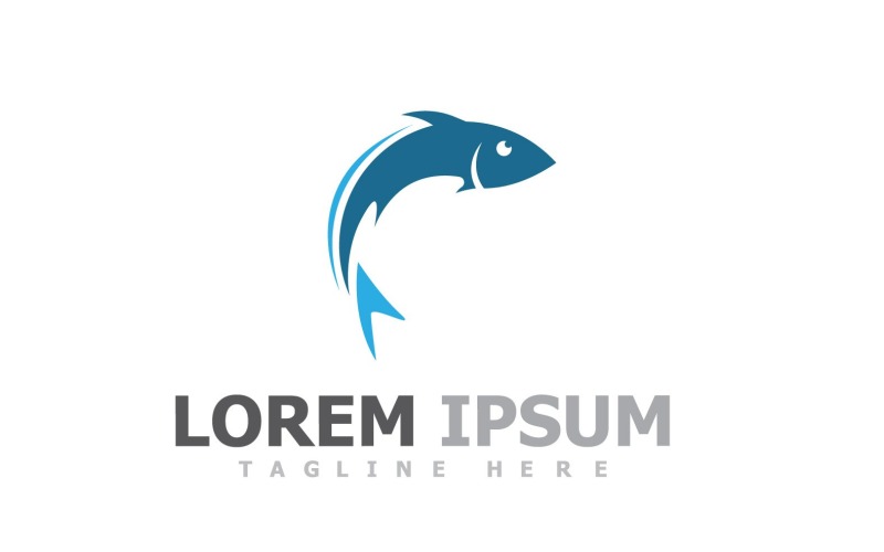 Logotyp för fiskdjursmall V30