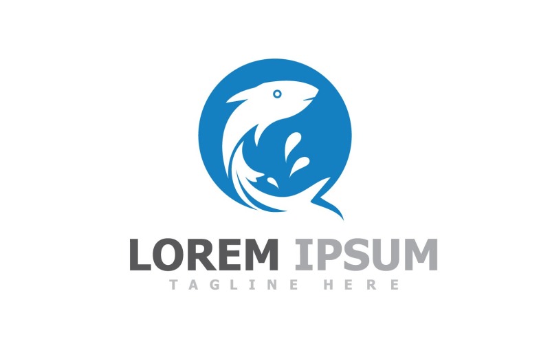 Logotyp för fiskdjursmall V5