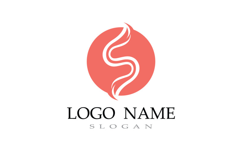Modèle de logo d'entreprise lettre S V3