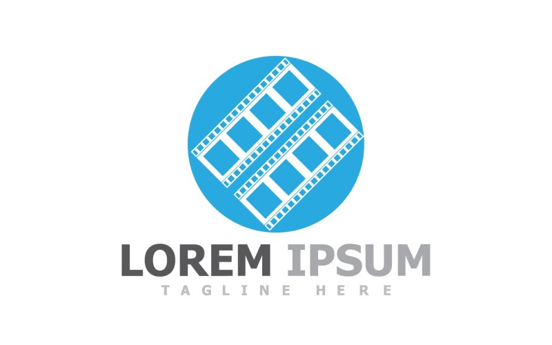 Filmstreifen-Logo-Vorlage V9