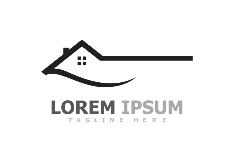 Huis en gebouw huis Logo sjabloon V10