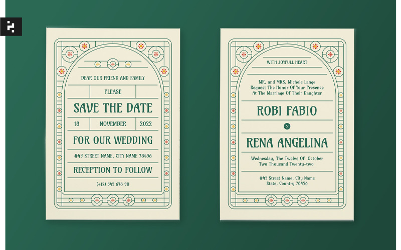 vintage wedding invitations templates