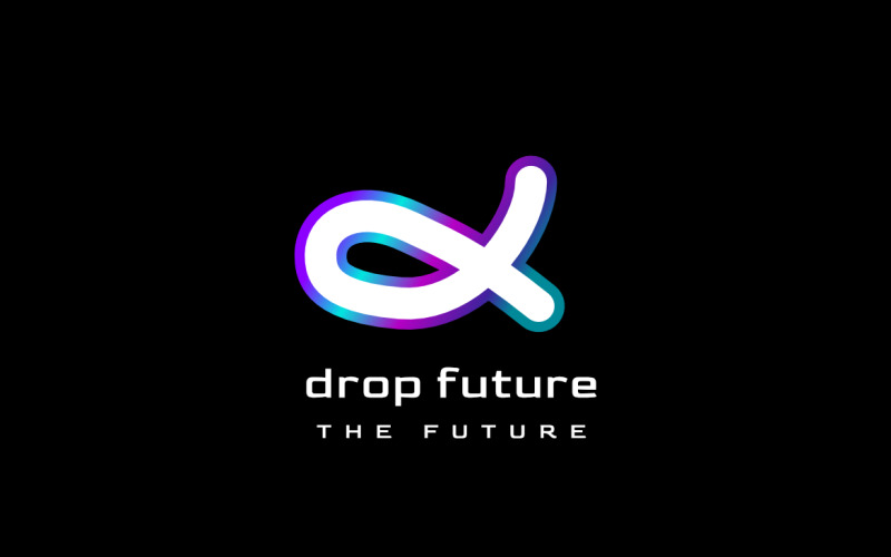 Techno Drop Letter X Logo #245216 - TemplateMonster