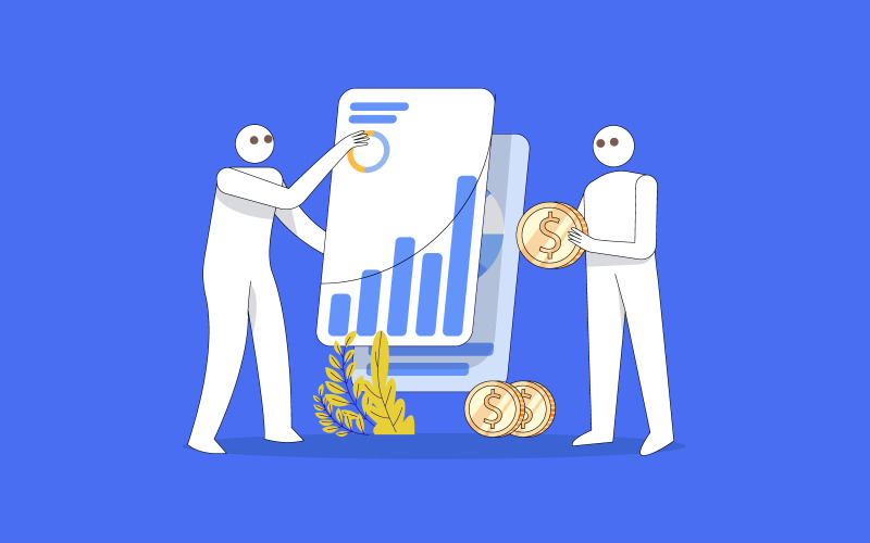 Concetto di vettore di progettazione dell'illustrazione gratuita piana di investimento finanziario