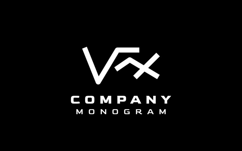 Kostenloser Monogrammbuchstabe VFX Logo 2 Logo