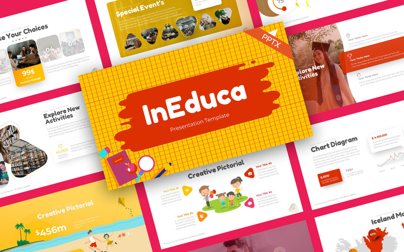 InEduca Education Creative Modèle PowerPoint