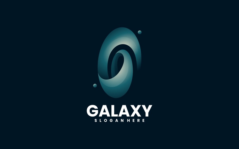Estilo do logotipo gradiente da galáxia