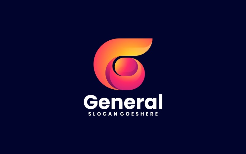 Písmeno G Přechod barevné Logo