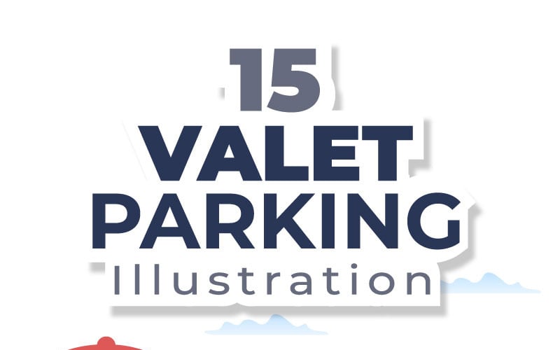 15 Valet Parking Car Illustration
