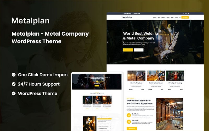 Metalplan - Metal Company WordPress Theme