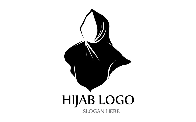 Modelo de Logotipo e Símbolo Hijab V2